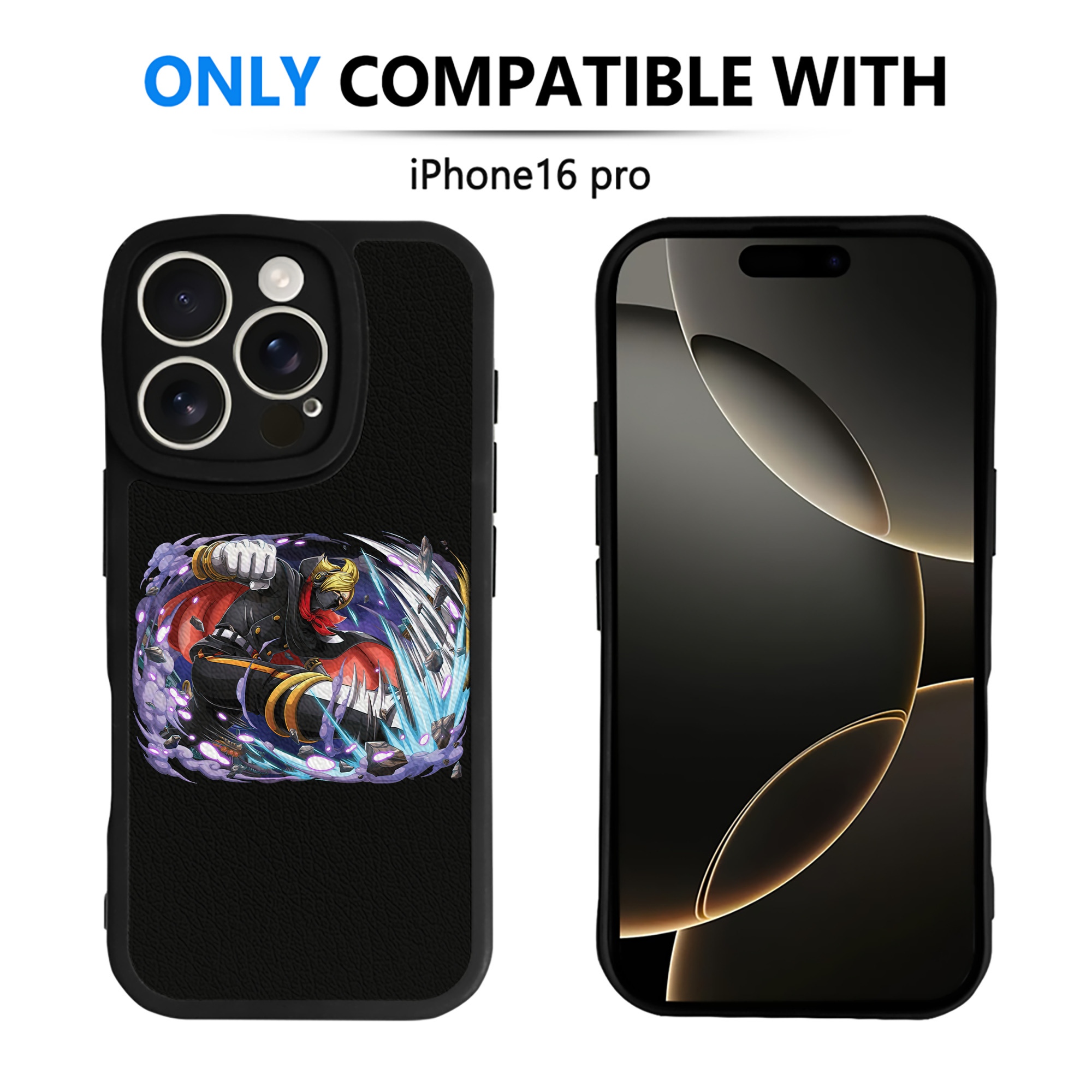 （画像用） ワンピース ロロノア・ゾロ ONE PIECE Roronoa Zoro 【iPhone 16シリーズ対応】シリコンスマホケース（レザー調） 材質：シリコン